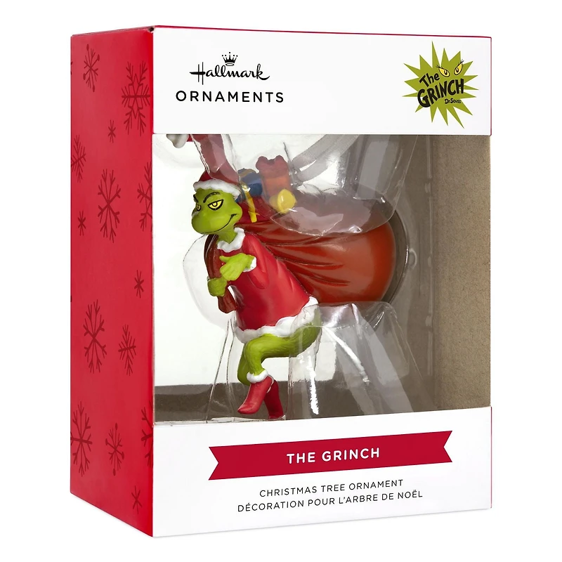 Hallmark Christmas Ornament (Dr. Seuss's How the Grinch Stole Christmas! Grinch in Santa Suit)