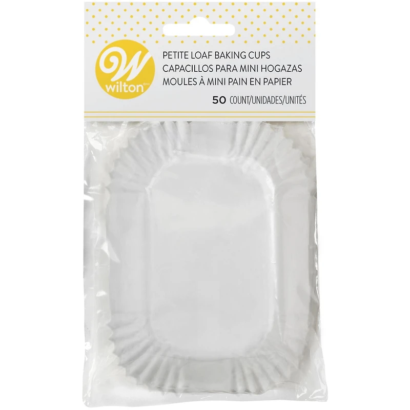 Wilton caissettes en forme de petit pain blanc
