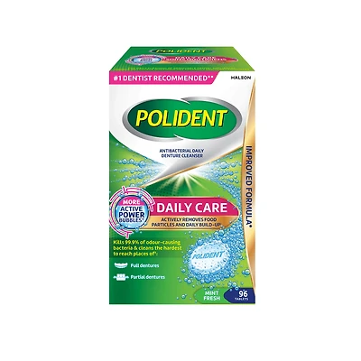 Polident Nettoyant pour Dentiers Soin Quotidien