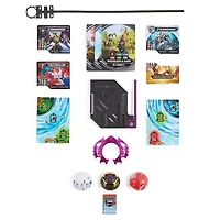 Bakugan Starter 3-Pack, Special Attack Dragonoid, Titanium Hammerhead, and Butterclaw Customizable Spinning Action Figures and Trading Cards, Kids Toys for Boys and Girls 6 and up
