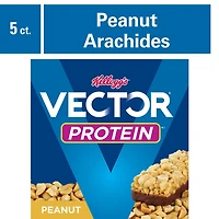 Barres tendres Kellogg's Vector Protéines Arachides, 200 g (5 barres)