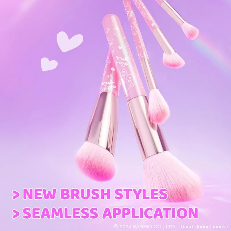 Hello Kitty 5-Piece Makeup Brush Set