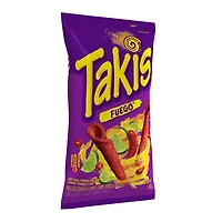 Croustilles de tortilla roulées Takisᴹᴰ Fuego, saveur épicée de piment rouge et de lime 260g Takisᴹᴰ Fuego, 260 g