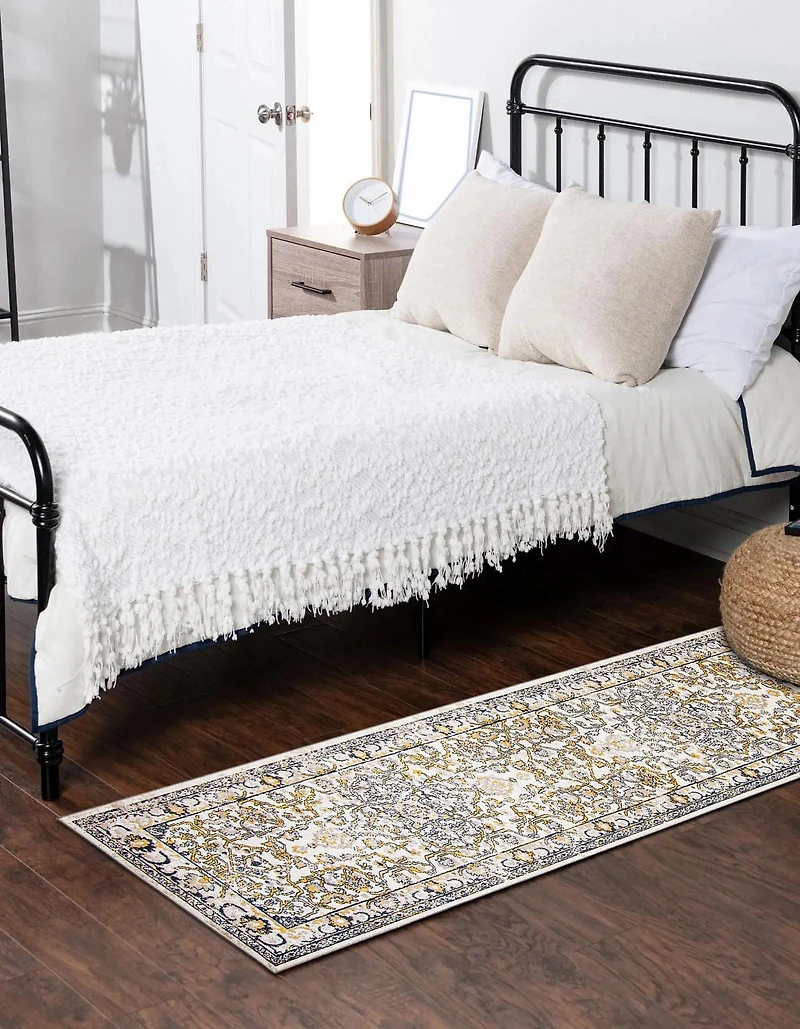 ECARPET Washable Oriental Area Rug & Runner for Kitchen, Bedside, Living Room, Bedroom, Hallway