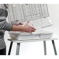 Cage Vision pour oiseaux de grande taille, haute, grillage large