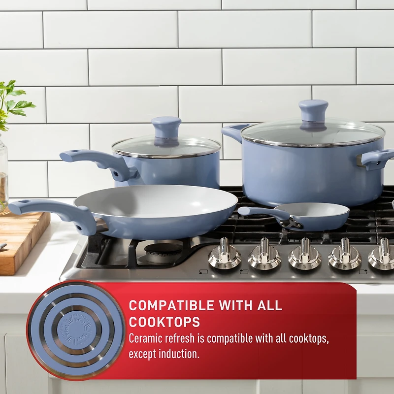 T-fal Ceramic Essential, 5 Qt Jumbo Cooker, TFAL CERAM 5QT JC