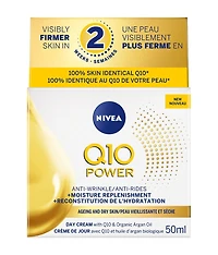 NIVEA Q10 Anti-Wrinkle Moisture Replenishment Day Face Cream, Dry Skin, 50 mL