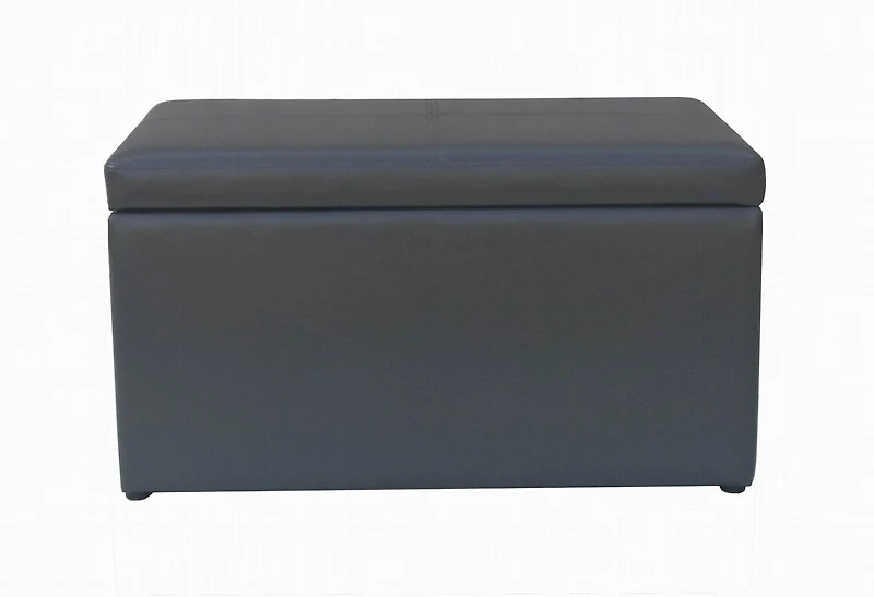 Pouf de rangement Mainstays en simili-cuir