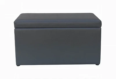 Pouf de rangement Mainstays en simili-cuir