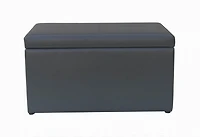 Pouf de rangement Mainstays en simili-cuir