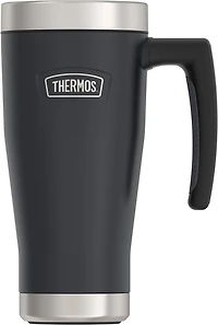 Thermos 16 OZ Icon Series Vacuum Insulated Stainless Steel Travel Mug, Granite, 16 Oz, Granite