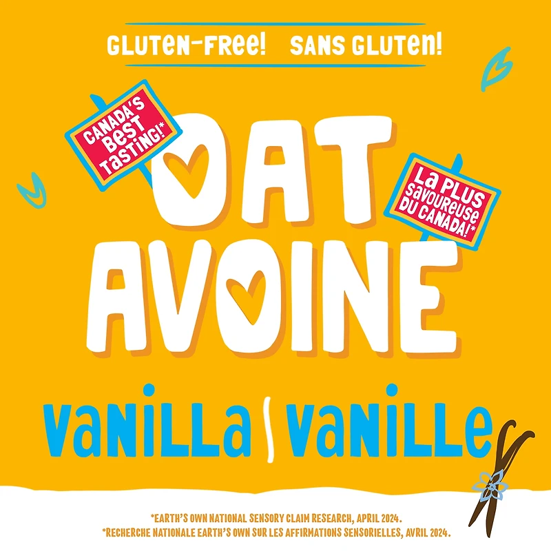 Earth's Own Gluten-Free, Vanilla Oat Milk Alternative, 946 mL