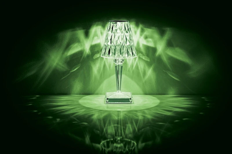 Merkury Innovations 10" Multicolor Crystal LED Touch Lamp, Crystal LED Touch Lamp