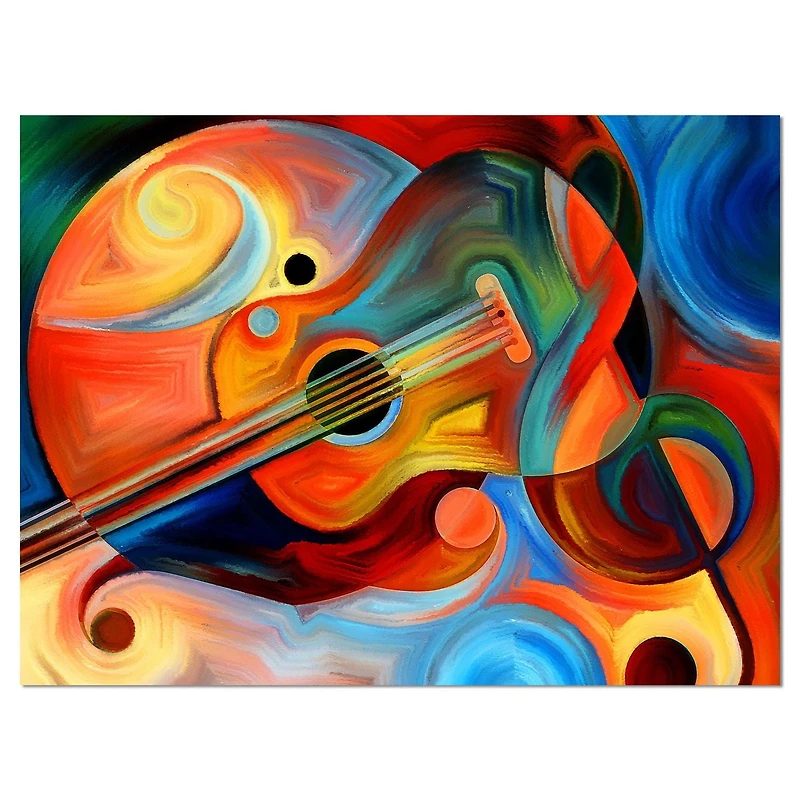 Designart Musique et rythme Art mural sur toile