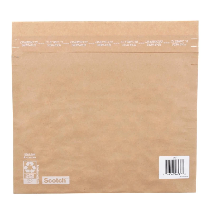 Enveloppe rembourrée récupérable à la source Scotch(MC) CR-2-1-20, 266 mm x 228 mm (10,5 po x 9 po), format 2 Enveloppe Scotch(MC) CR-2-1-20