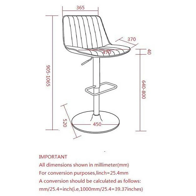 Contemporary Faux Leather & Metal Adjustable Air-Lift Stool, Set of 2 - Saddle & Black