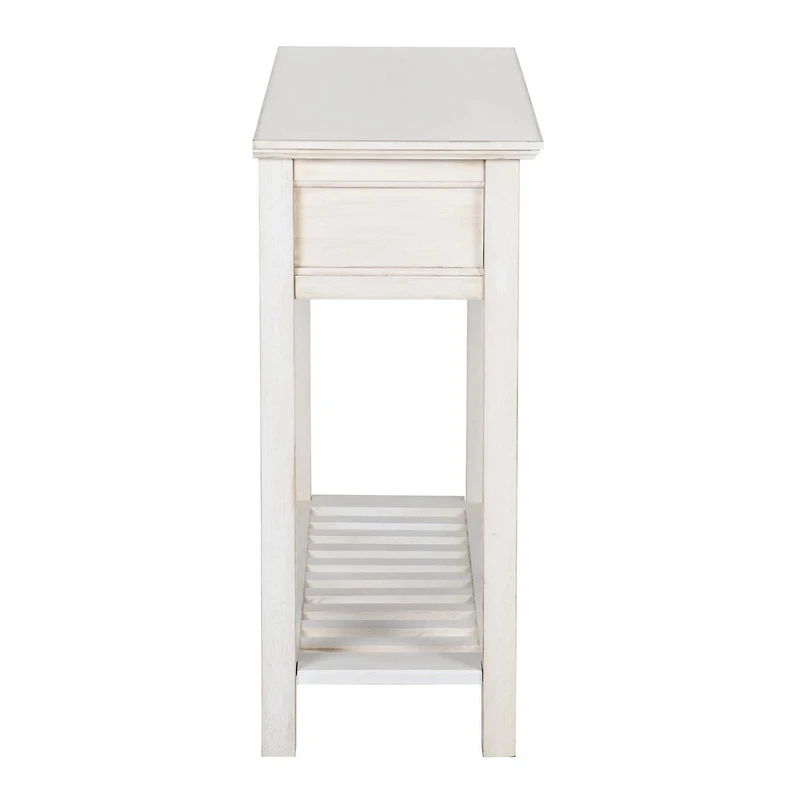 Homylin Console Table with Drawer, Narrow Wood Accent Sofa Table Entryway Table with Shelf, for Front Hall, Hallway, Living Room, Entry Way, Couch, Kitchen, Foyer