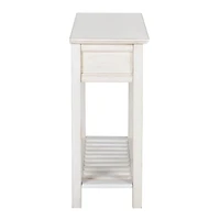 Homylin Console Table with Drawer, Narrow Wood Accent Sofa Table Entryway Table with Shelf, for Front Hall, Hallway, Living Room, Entry Way, Couch, Kitchen, Foyer