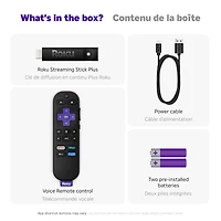 Roku® Streaming Stick Plus 2025 – 4K and HDR Roku Streaming Device for TV with Voice Remote – Free and live TV