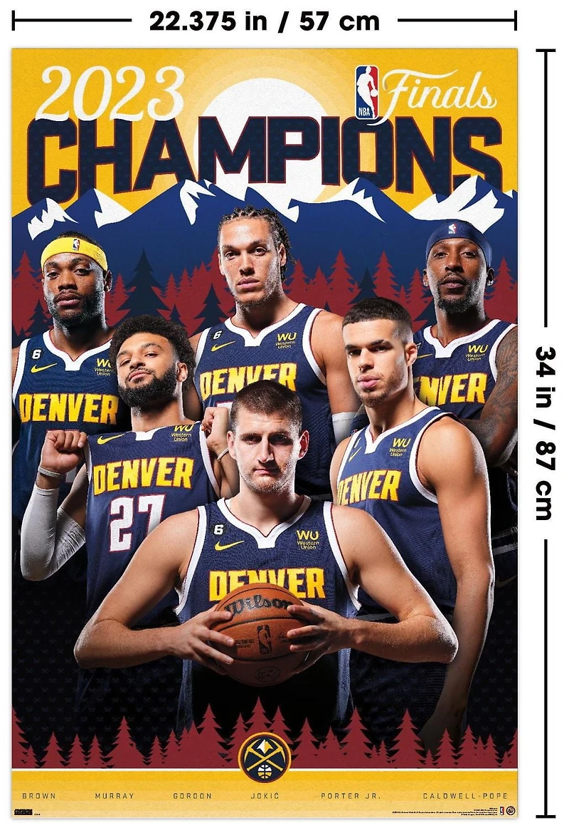 NBA Denver Nuggets – Champions de la finale NBA 2023