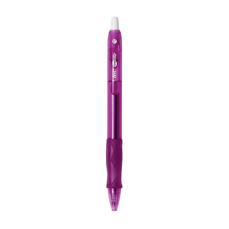BIC Gel-ocity Original Retractable Gel Pen, Medium Point (0.7mm), Assorted, Comfortable, Contoured Grip, 8-Count. Smooth-writing, refillable retractable gel pen perfect for any occasion, Pack of 8