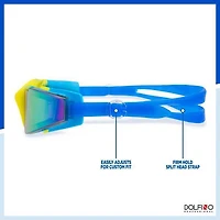 Dolfino Pro Edge Youth Watersport Swim Goggle - Blue/Yellow
