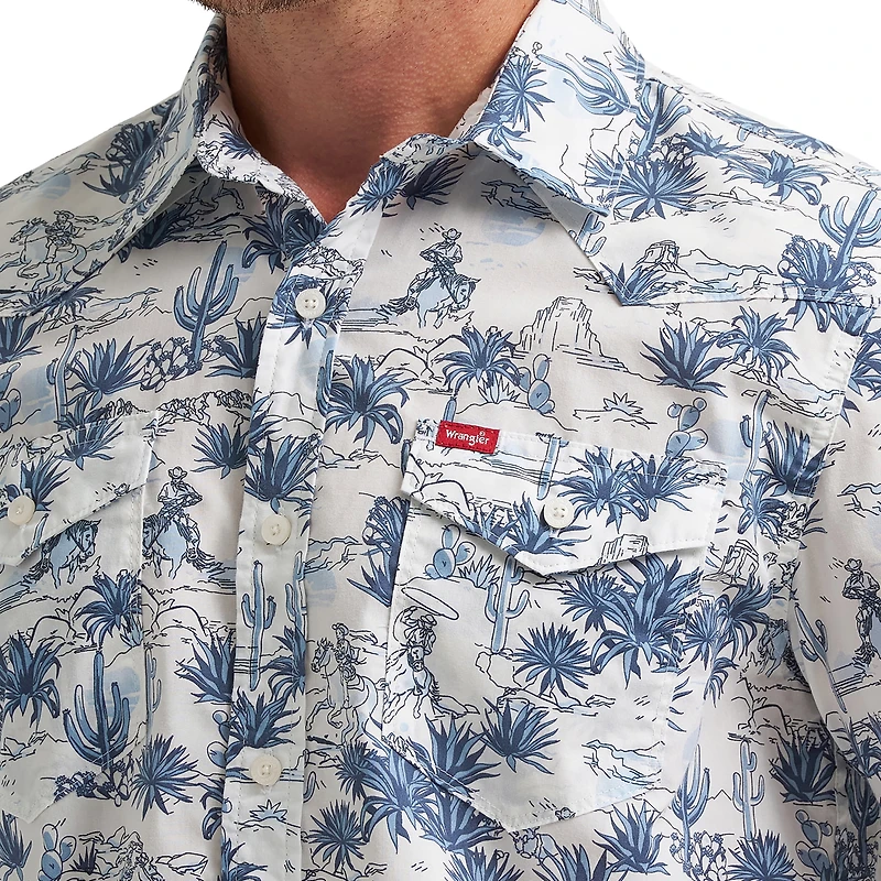 Chemise imprimée à manches courtes pour hommes Wrangler®