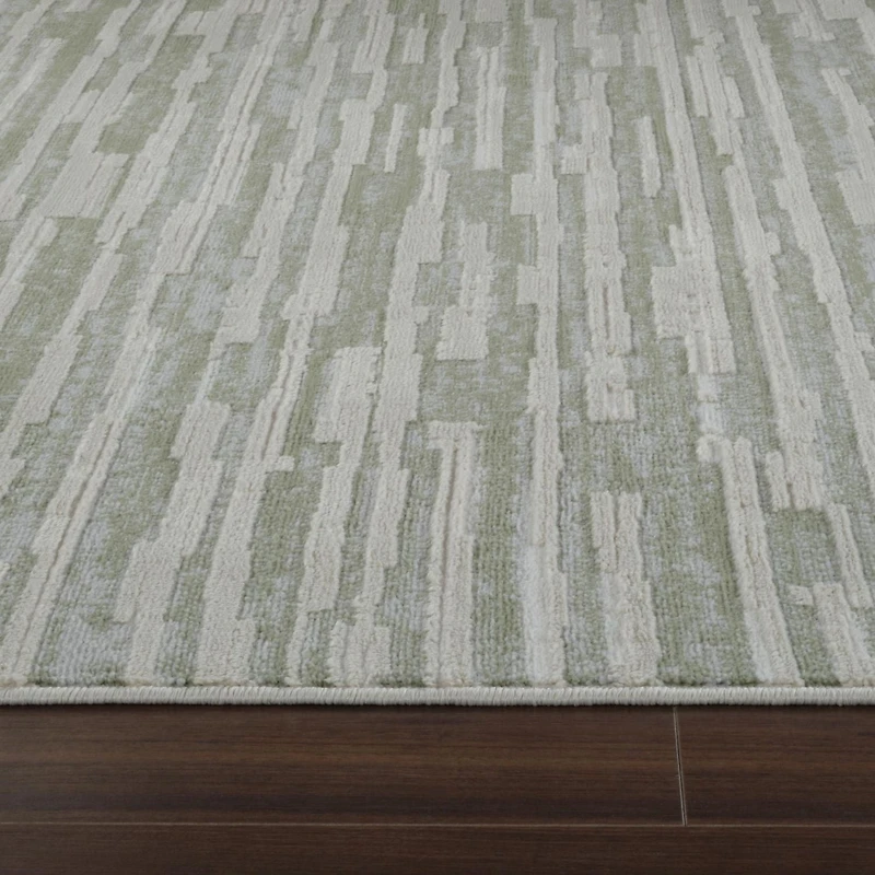Rug Branch Nomad Abstract Indoor Area Rug, Green Beige, Modern - Living Room, Bedroom, Dining Room