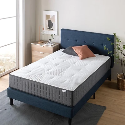 Zinus Spa Sensations 10 inch Charcoal and Copper Hybrid Memory Foam and Spring Mattress