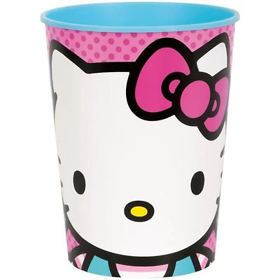 Tasse de stade en plastique Hello Kitty 16oz Capacité de 473 ml
