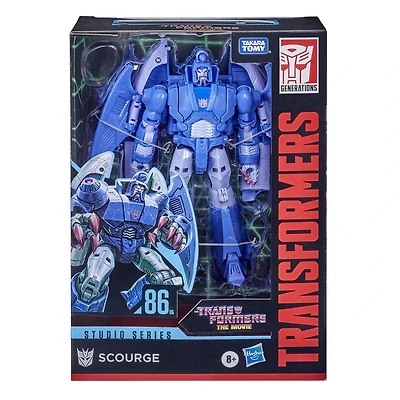 Transformers Toys Studio Series 86 Voyager Class The Transformers: The Movie 1986 Scourge Action Figure - Ages 8 and Up, 6.5-inch