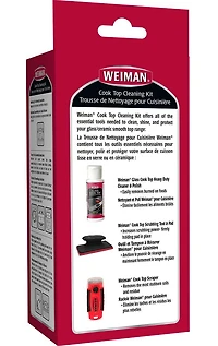 Weiman Glass Cook Top Cleaning Kit, Clean Shine and Protect