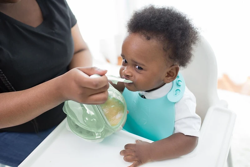 Dr. Brown’s™ Travel Fresh™ Divided Bowl and Soft-Tip Spoon Set with Travel Lid, BPA Free