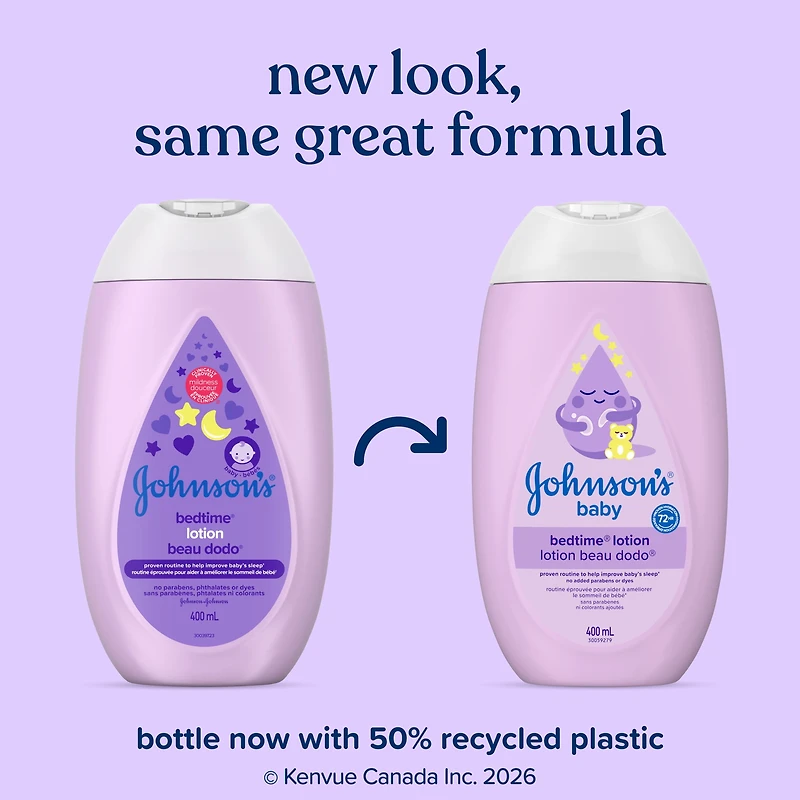 Lotion hydratante pour la peau sèche de bébé Johnson's Beau Dodo, 400 ml