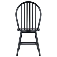Ensemble de 2 chaises Windsor finition noire