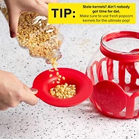 Tasty Caged Microwave Popcorn Popper