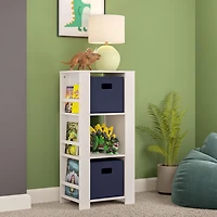 RiverRidge® Home Book Nook Collection Cubby Storage Tower with Bookshelves in White for Kids