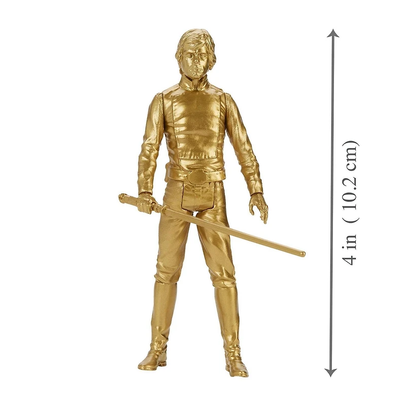 Star Wars Saga Skywalker, figurines Luke Skywalker et Chewbacca de 9,5 cm du film Star Wars : Le retour du JedI