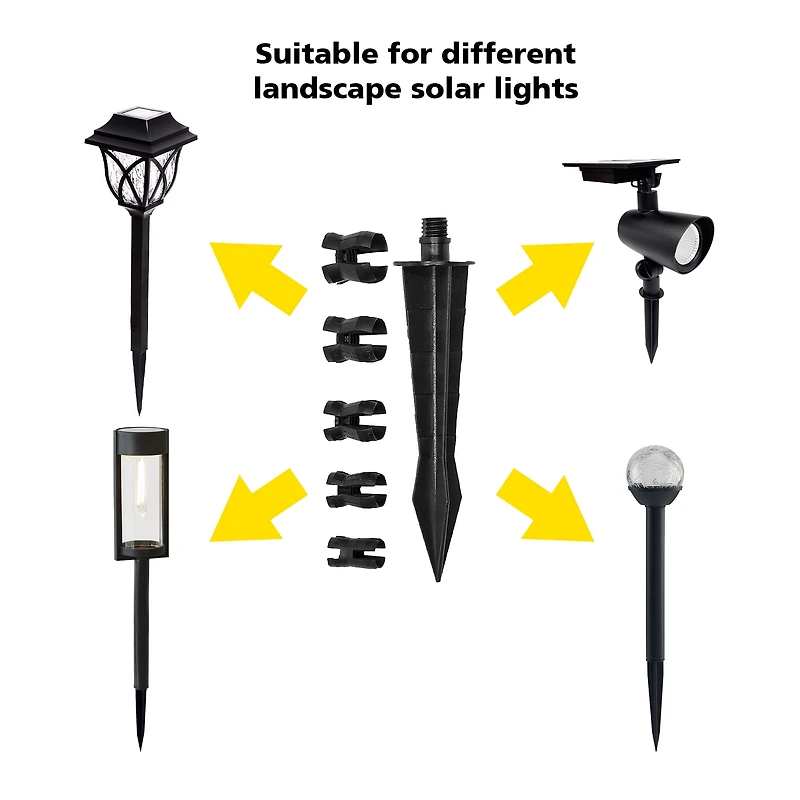 Mainstays Solar Landscape Light  Replacement Stake, 2-Pack