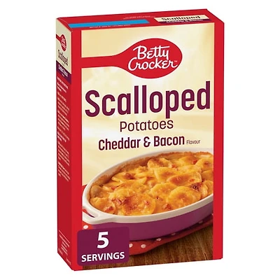Pommes de terre en Tranches Cheddar et bacon de Betty Crocker 148g