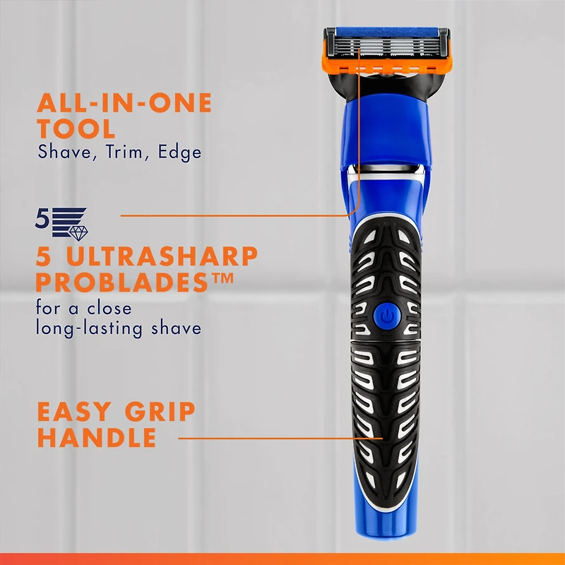 Gillette Fusion5 Styler Facial Hair Trimmer for Men, All-in-One Shave, Trim, and Edgeillette Trimmer for Men’s Grooming, 1CT