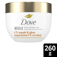 Dove Radical Recovery 10-in-1 Hair Mask Deep recovery from 99% of UV hair damage*with repeated system use, UV Repair & Glow with Melting Lumi-Beads 260g