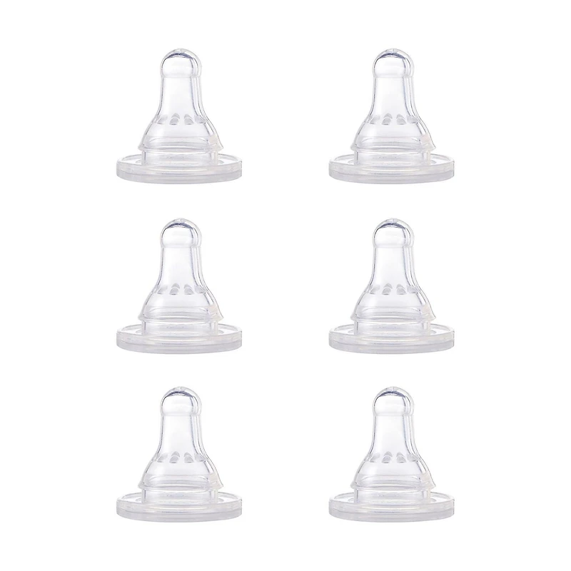 Tétine de remplacement de bouteille Premiers Essentiels de NUK, silicone, débit lent, à partir de 0 mois