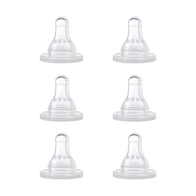 Tétine de remplacement de bouteille Premiers Essentiels de NUK, silicone, débit lent, à partir de 0 mois