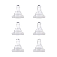 Tétine de remplacement de bouteille Premiers Essentiels de NUK, silicone, débit lent, à partir de 0 mois
