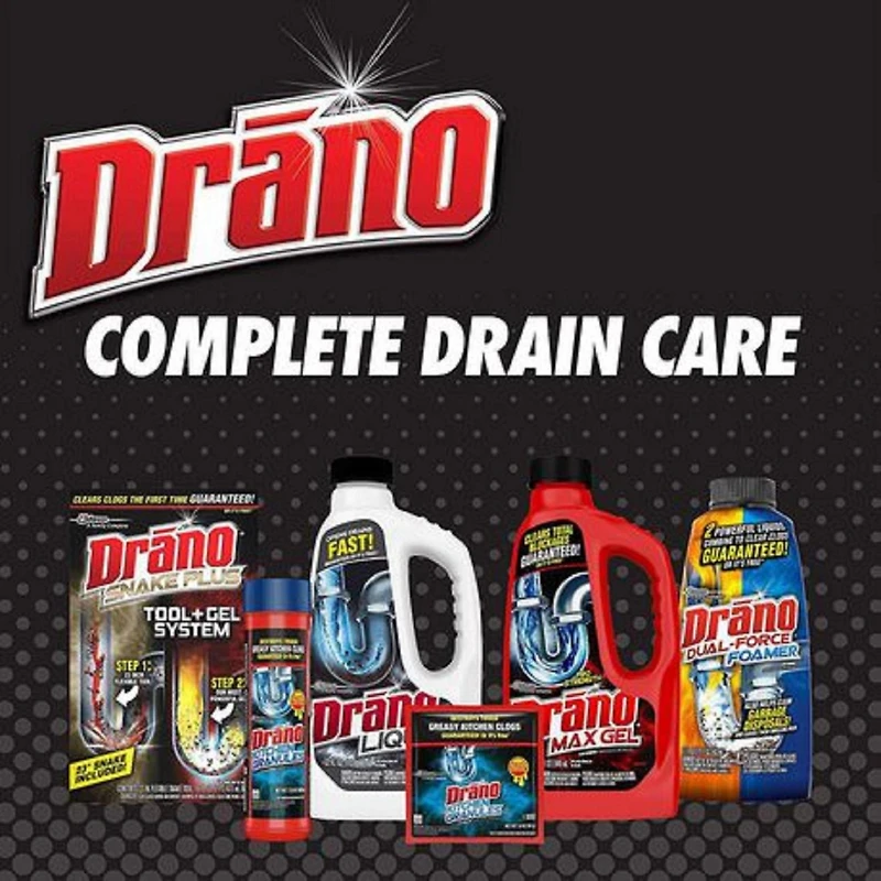 Drano® Max Gel Nettoyant pour Drains et Déboucheur, 900ml