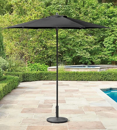 Parasol de marché rond à bouton poussoir pour patio de 2,3 m HOMETRENDS Résiste à la décoloration