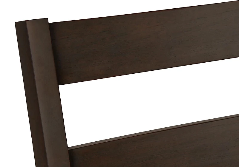 Monarch Specialties Dining Chair, Set Of 2, 37" Height, Kitchen, Dining Room, Side, Upholstered, Brown Leather Look, Brown Solid Wood, Transitional