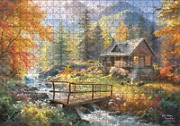 Buffalo Games Abraham Hunter Cabin in the Highlands 500-Piece Interlocking Jigsaw Puzzle