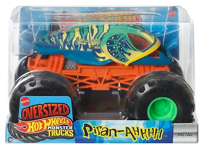 Hot Wheels Monster Trucks, Oversized Monster Truck in 1:24 Scale, Piran-ahhh